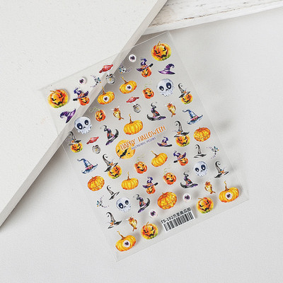 1 τεμ. Αυτοκόλλητο νυχιών Corpse Bride Abstract Girl Butterfly Flower Rose Nail Art Decal Decal Μανικιούρ Διακοσμήσεις Νυχιών Σχεδιαστής