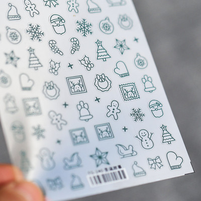 1 τεμ. Αυτοκόλλητο νυχιών Corpse Bride Abstract Girl Butterfly Flower Rose Nail Art Decal Decal Μανικιούρ Διακοσμήσεις Νυχιών Σχεδιαστής