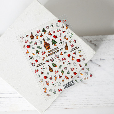 1 τεμ. Αυτοκόλλητο νυχιών Corpse Bride Abstract Girl Butterfly Flower Rose Nail Art Decal Decal Μανικιούρ Διακοσμήσεις Νυχιών Σχεδιαστής