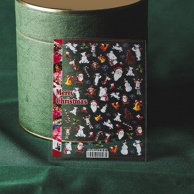 1 τεμ. Αυτοκόλλητο νυχιών Corpse Bride Abstract Girl Butterfly Flower Rose Nail Art Decal Decal Μανικιούρ Διακοσμήσεις Νυχιών Σχεδιαστής