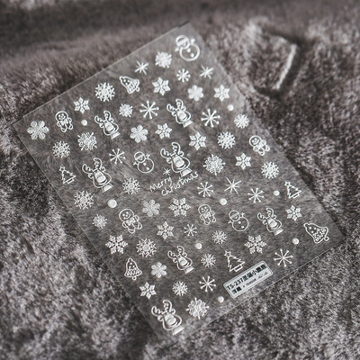 1 τεμ. Αυτοκόλλητο νυχιών Corpse Bride Abstract Girl Butterfly Flower Rose Nail Art Decal Decal Μανικιούρ Διακοσμήσεις Νυχιών Σχεδιαστής