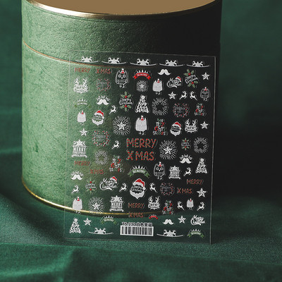 1 τεμ. Αυτοκόλλητο νυχιών Corpse Bride Abstract Girl Butterfly Flower Rose Nail Art Decal Decal Μανικιούρ Διακοσμήσεις Νυχιών Σχεδιαστής