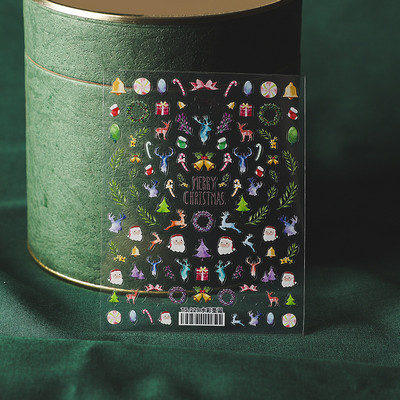 1 τεμ. Αυτοκόλλητο νυχιών Corpse Bride Abstract Girl Butterfly Flower Rose Nail Art Decal Decal Μανικιούρ Διακοσμήσεις Νυχιών Σχεδιαστής