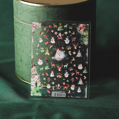 1 τεμ. Αυτοκόλλητο νυχιών Corpse Bride Abstract Girl Butterfly Flower Rose Nail Art Decal Decal Μανικιούρ Διακοσμήσεις Νυχιών Σχεδιαστής