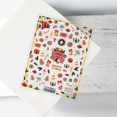 1 τεμ. Αυτοκόλλητο νυχιών Corpse Bride Abstract Girl Butterfly Flower Rose Nail Art Decal Decal Μανικιούρ Διακοσμήσεις Νυχιών Σχεδιαστής