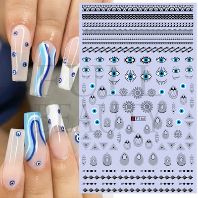 Αυτοκόλλητο αποκριών για νύχια Anime Τρομακτικά Skull Sliders For Nails Σχέδιο ταινιών τρόμου Ghost Pumpkin Snakes Χαλκομανίες Foils GLCA732