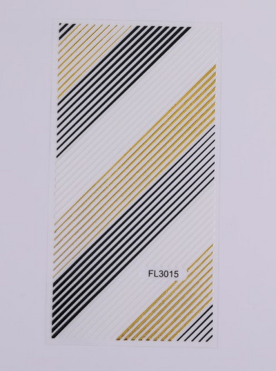 Αυτοκόλλητα νυχιών με λωρίδες γαλλικής γραμμής 3D χρυσό ασημί μεταλλικές γραμμές Αυτοκόλλητα μεταφοράς νυχιών πολλαπλών μεγεθών λωρίδα κυματιστή διακόσμηση Συμβουλές για αυτοκόλλητα