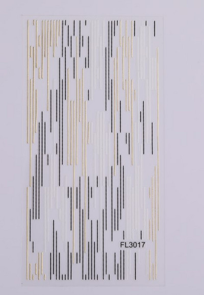 Αυτοκόλλητα νυχιών με λωρίδες γαλλικής γραμμής 3D χρυσό ασημί μεταλλικές γραμμές Αυτοκόλλητα μεταφοράς νυχιών πολλαπλών μεγεθών λωρίδα κυματιστή διακόσμηση Συμβουλές για αυτοκόλλητα