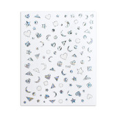 Ezüst körömmatricák körömcsúszkákhoz nyári csúszkák körömdizájn művészet színátmenetes csúszka transzfer arany ragasztós dekoráció 2022