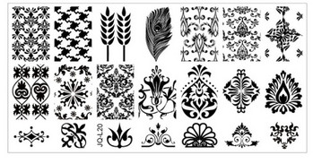 2023 New Styles Nail Art Stamp Stamping Image Plate 6*12cm Πρότυπο νυχιών από ανοξείδωτο ατσάλι Εργαλεία στένσιλ για μανικιούρ