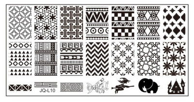 2023 New Styles Nail Art Stamp Stamping Image Plate 6*12cm Πρότυπο νυχιών από ανοξείδωτο ατσάλι Εργαλεία στένσιλ για μανικιούρ