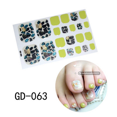 1 leht Täiskattega varbaküüneküün Sädelev varbaküünte kleebis Sädelev jalakleebised Tumeroosa Seksikas suvestiilis maniküür Drop Ship