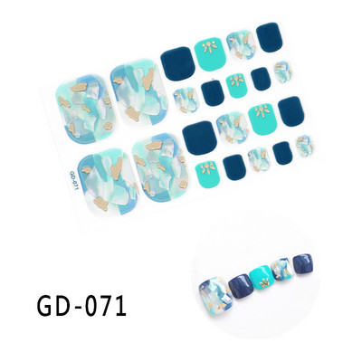 1 leht Täiskattega varbaküüneküün Sädelev varbaküünte kleebis Sädelev jalakleebised Tumeroosa Seksikas suvestiilis maniküür Drop Ship