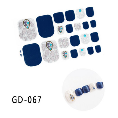 1 leht Täiskattega varbaküüneküün Sädelev varbaküünte kleebis Sädelev jalakleebised Tumeroosa Seksikas suvestiilis maniküür Drop Ship