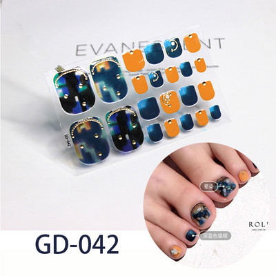 1 leht Täiskattega varbaküüneküün Sädelev varbaküünte kleebis Sädelev jalakleebised Tumeroosa Seksikas suvestiilis maniküür Drop Ship