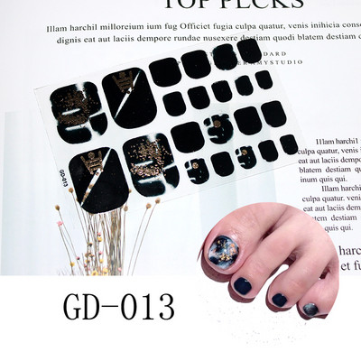 1 leht Täiskattega varbaküüneküün Sädelev varbaküünte kleebis Sädelev jalakleebised Tumeroosa Seksikas suvestiilis maniküür Drop Ship