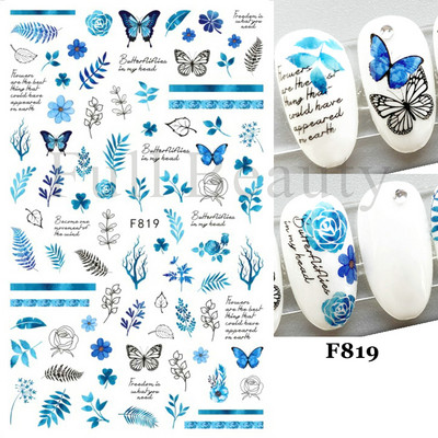 Χαριτωμένα αυτοκόλλητα νυχιών Πιγκουίνοι γάτας Πρωτοχρονιάτικη διακόσμηση 2023 Reflective Glitter Sliders Santa Claus Χειμερινά αυτοκόλλητα μανικιούρ NLLS-J45