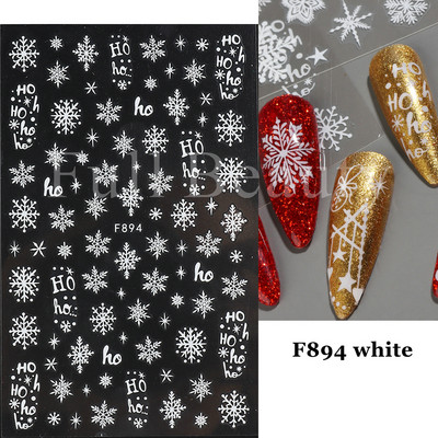 Χαριτωμένα αυτοκόλλητα νυχιών Πιγκουίνοι γάτας Πρωτοχρονιάτικη διακόσμηση 2023 Reflective Glitter Sliders Santa Claus Χειμερινά αυτοκόλλητα μανικιούρ NLLS-J45