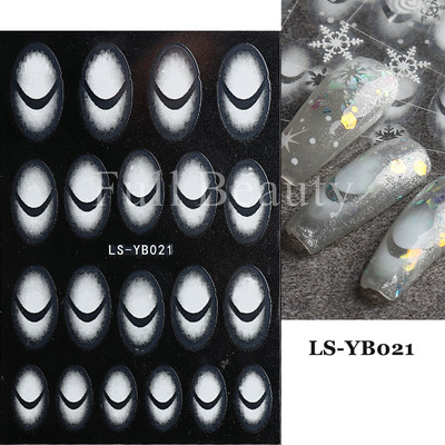 Χαριτωμένα αυτοκόλλητα νυχιών Πιγκουίνοι γάτας Πρωτοχρονιάτικη διακόσμηση 2023 Reflective Glitter Sliders Santa Claus Χειμερινά αυτοκόλλητα μανικιούρ NLLS-J45