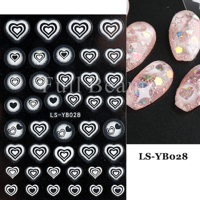 Χαριτωμένα αυτοκόλλητα νυχιών Πιγκουίνοι γάτας Πρωτοχρονιάτικη διακόσμηση 2023 Reflective Glitter Sliders Santa Claus Χειμερινά αυτοκόλλητα μανικιούρ NLLS-J45