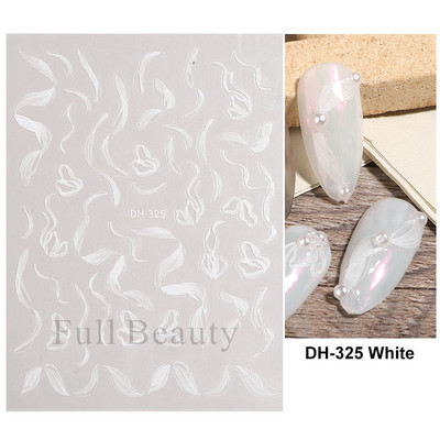 3D Marble Nail Art Sliders Πολύχρωμα ανθισμένα αυτοκόλλητα κύμα Χρυσά φύλλα γράμματα πεταλούδα αυτοκόλλητα αυτοκόλλητα Διακόσμηση LASTZ-CS201
