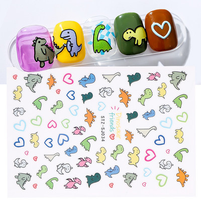 3D Marble Nail Art Sliders Πολύχρωμα ανθισμένα αυτοκόλλητα κύμα Χρυσά φύλλα γράμματα πεταλούδα αυτοκόλλητα αυτοκόλλητα Διακόσμηση LASTZ-CS201