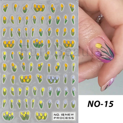 3D baltas nagu uzlīmes kāzu līgavas nagu dizains roze mazi ziedi slīdņi eleganti mežģīņu uzlīmes gēla lakas manikīra tetovējumi NLNO