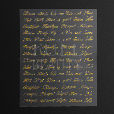 Αυτοκόλλητα με γράμματα για νύχια τρισδιάστατα μαύρα άσπρα επιγραφές Αγγλικά αλφάβητα Sliders Χαρακτήρας σφραγίδα νυχιών Love Letter Αυτοκόλλητα GL200-210