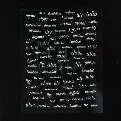 Αυτοκόλλητα με γράμματα για νύχια τρισδιάστατα μαύρα άσπρα επιγραφές Αγγλικά αλφάβητα Sliders Χαρακτήρας σφραγίδα νυχιών Love Letter Αυτοκόλλητα GL200-210