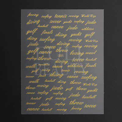 Αυτοκόλλητα με γράμματα για νύχια τρισδιάστατα μαύρα άσπρα επιγραφές Αγγλικά αλφάβητα Sliders Χαρακτήρας σφραγίδα νυχιών Love Letter Αυτοκόλλητα GL200-210