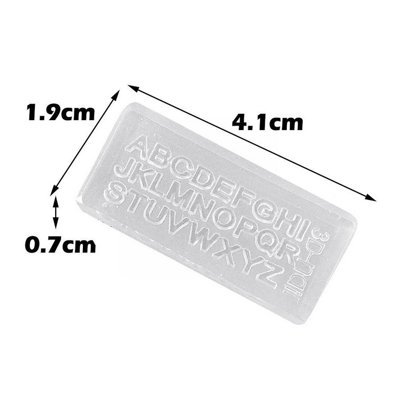 1 τεμ 3D σιλικόνης καλούπι για σκάλισμα νυχιών Αγγλικά γράμματα Εργαλεία καλουπιών DIY Σχέδιο σφράγισης με τζελ πολλαπλών σχεδίων Στένσιλ αξεσουάρ Mani P0H1