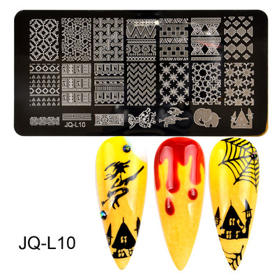 1 buc plăci de ștanțare pentru unghii, frunze de flori, geometrie, animale, șabloane de ștampile, pentru imprimare pentru manichiură, instrumente pentru șablon