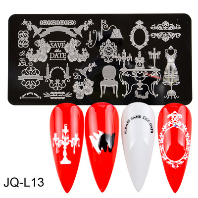 1 buc plăci de ștanțare pentru unghii, frunze de flori, geometrie, animale, șabloane de ștampile, pentru imprimare pentru manichiură, instrumente pentru șablon