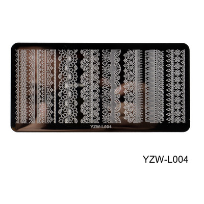 1 ΤΕΜ. Πλάκες σφράγισης νυχιών Φύλλα λουλούδια Πεταλούδα γάτα Πρότυπα σφραγίδας νυχιών στένσιλ Σχέδιο βερνίκι μανικιούρ