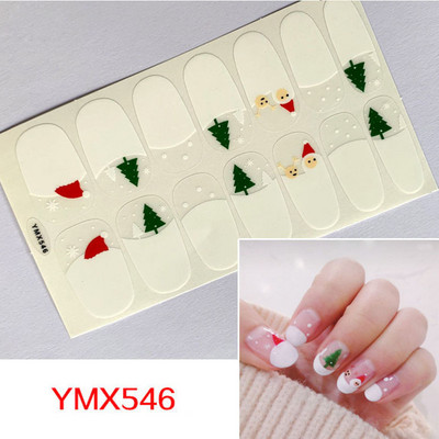 Χριστουγεννιάτικα αυτοκόλλητα νυχιών χονδρικής πώλησης αυτοκόλλητα καρτούν αυτοκόλλητα αυτοκόλλητα αυτοκόλλητα για μανικιούρ Άγιος Βασίλης Snowflate