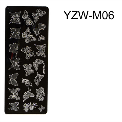 1 tk küünte stantsimisplaadid joonpildid küünte kunstiplaat roostevabast terasest kujundustempli mall šabloonitööriistade printimiseks