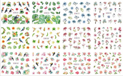 12 τμχ Αυτοκόλλητα νυχιών ποπ αρτ Σχέδια για σέξι κορίτσια κόμικ Χαλκομανίες μεταφοράς νερού Μανικιούρ DIY Lips Διακοσμήσεις νυχιών