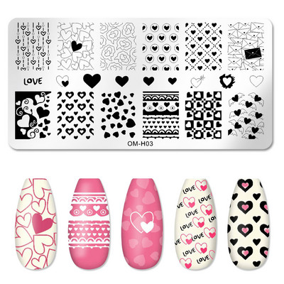 Ξύστρα για στάμπα νυχιών Διαφανές γαλλικό πρότυπο για τέχνη νυχιών για σφράγιση Σετ εργαλείων σφράγισης δαντέλα Πρότυπα για σφραγίδες πλάκες Εικόνα