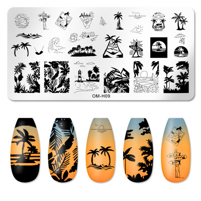 Ξύστρα για στάμπα νυχιών Διαφανές γαλλικό πρότυπο για τέχνη νυχιών για σφράγιση Σετ εργαλείων σφράγισης δαντέλα Πρότυπα για σφραγίδες πλάκες Εικόνα