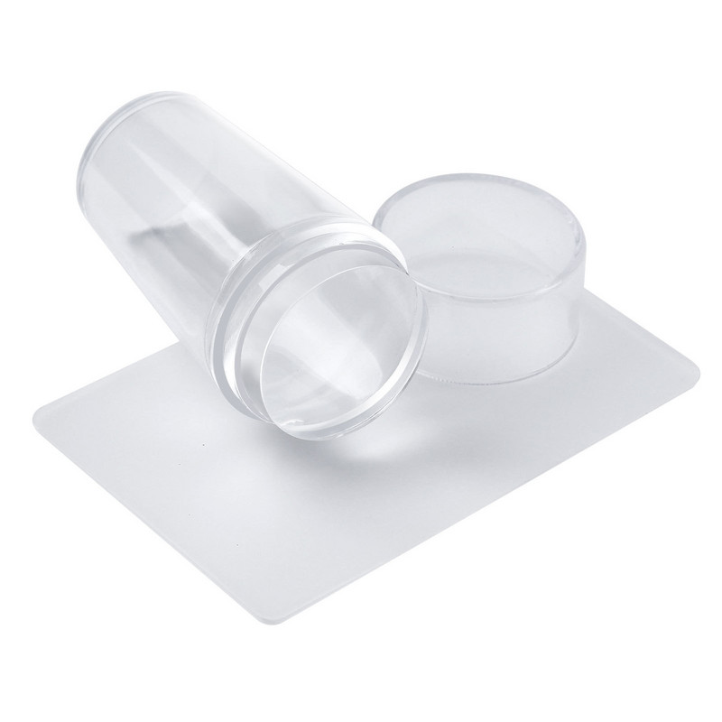 Ξύστρα για στάμπα νυχιών Διαφανές γαλλικό πρότυπο για τέχνη νυχιών για σφράγιση Σετ εργαλείων σφράγισης δαντέλα Πρότυπα για σφραγίδες πλάκες Εικόνα