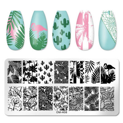 Nail Art bélyegsablon Nail Art bélyegző tányérok Valentin-napi virág pillangókhoz csepp szállítás