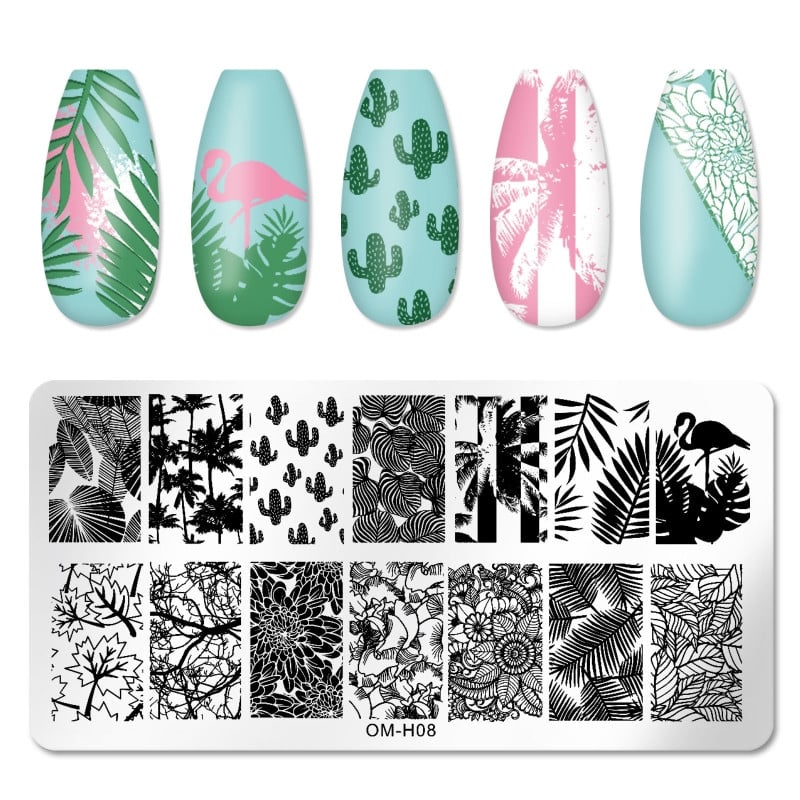 Nail Art bélyegsablon Nail Art bélyegző tányérok Valentin-napi virág pillangókhoz csepp szállítás