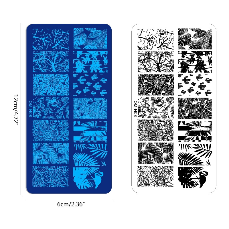 Nail Art bélyegsablon Nail Art bélyegző tányérok Valentin-napi virág pillangókhoz csepp szállítás