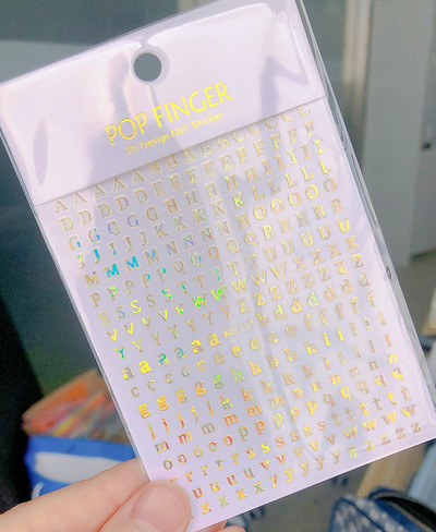 1τμχ Νέο 3D Νούμερο 1-9 Αυτοκόλλητο Αυτοκόλλητο Αυτοκόλλητο Νυχιών Πολυχρωμία Διακόσμηση μανικιούρ με μοτίβο αριθμών