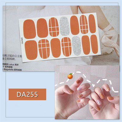 Lamemoria 14 Tips Mitmevärvilised kleebised Küünekate Küünelakkide kleebis DIY küünekunsti kaunistus Veekindel küünekleebised maniküür