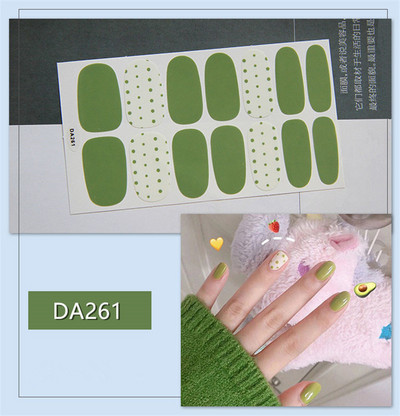 Lamemoria 14 Tips Mitmevärvilised kleebised Küünekate Küünelakkide kleebis DIY küünekunsti kaunistus Veekindel küünekleebised maniküür