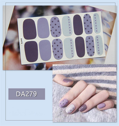 Lamemoria 14 Tips Mitmevärvilised kleebised Küünekate Küünelakkide kleebis DIY küünekunsti kaunistus Veekindel küünekleebised maniküür