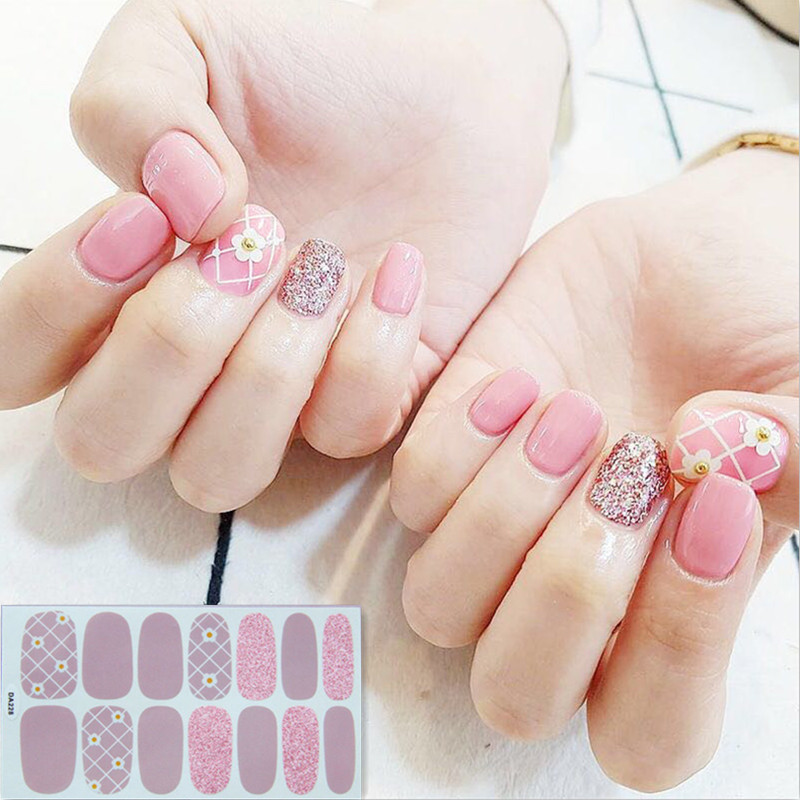 Lamemoria 14 Tips Mitmevärvilised kleebised Küünekate Küünelakkide kleebis DIY küünekunsti kaunistus Veekindel küünekleebised maniküür