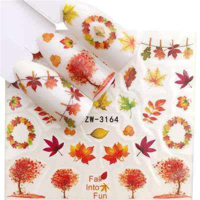 Αυτοκόλλητα μόδας για νύχια DIY Cute Dreamcatcher Feather Νερό Sliders Διακόσμηση μανικιούρ Ακουαρέλα Αυτοκόλλητα νυχιών Decal Αξεσουάρ