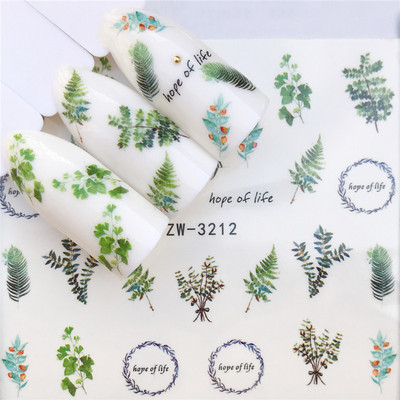 Αυτοκόλλητα μόδας για νύχια DIY Cute Dreamcatcher Feather Νερό Sliders Διακόσμηση μανικιούρ Ακουαρέλα Αυτοκόλλητα νυχιών Decal Αξεσουάρ